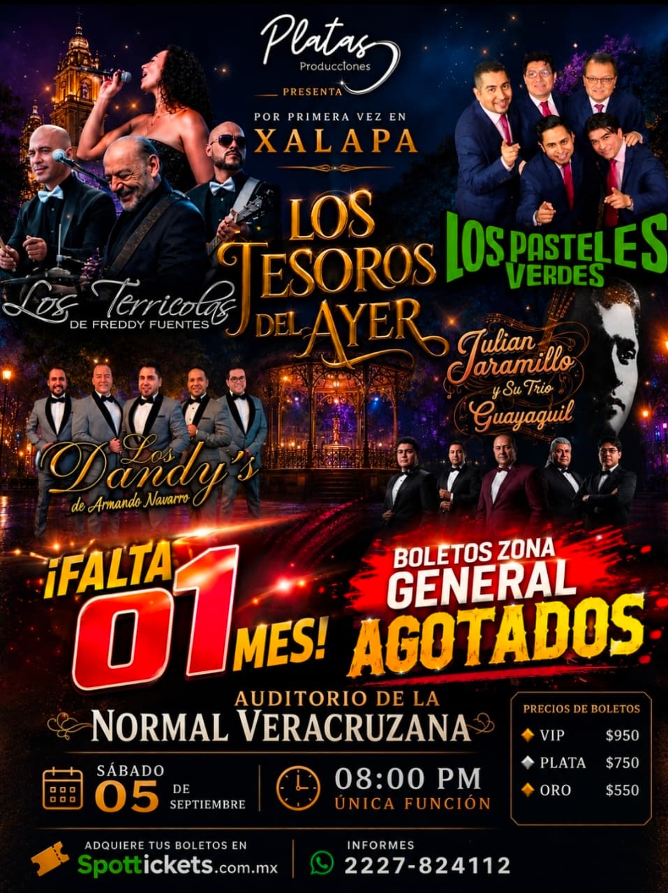 A un mes del concierto "Los Tesoros del Ayer", se agotan las entradas en Xalapa